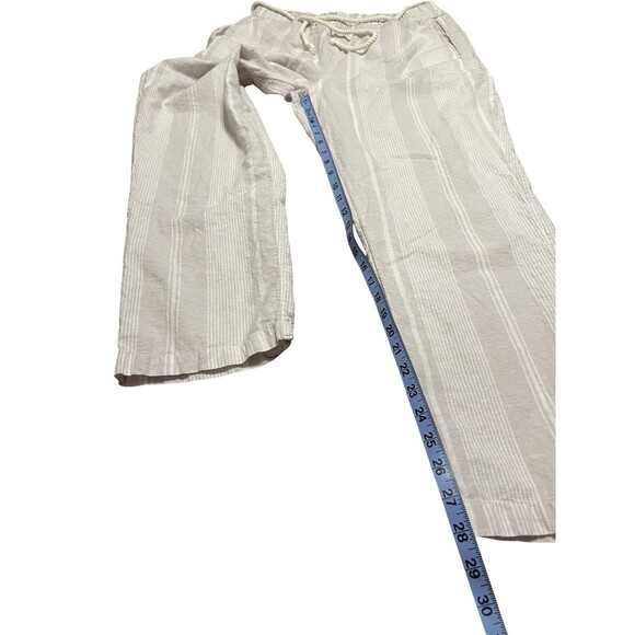⭐️SIGRID OLSEN Striped Linen Coastal Pants Large EUC!⭐️ - Picture 2 of 5
